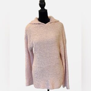 Lou & Grey Soft Pink pullover Hooded Sweater